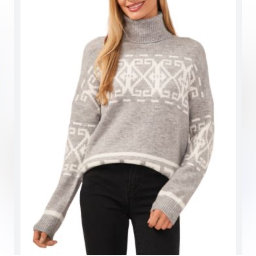 CeCe Nordstrom Long Sleeve Turtleneck Sweater Cozy Soft Small